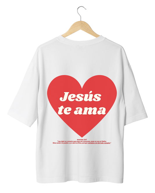 Camiseta Oversize - SPOILER (Jesús te ama - Entrega Inmediata)