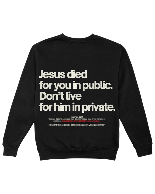 Crewneck - Jesus died 4U (Entrega Inmediata)