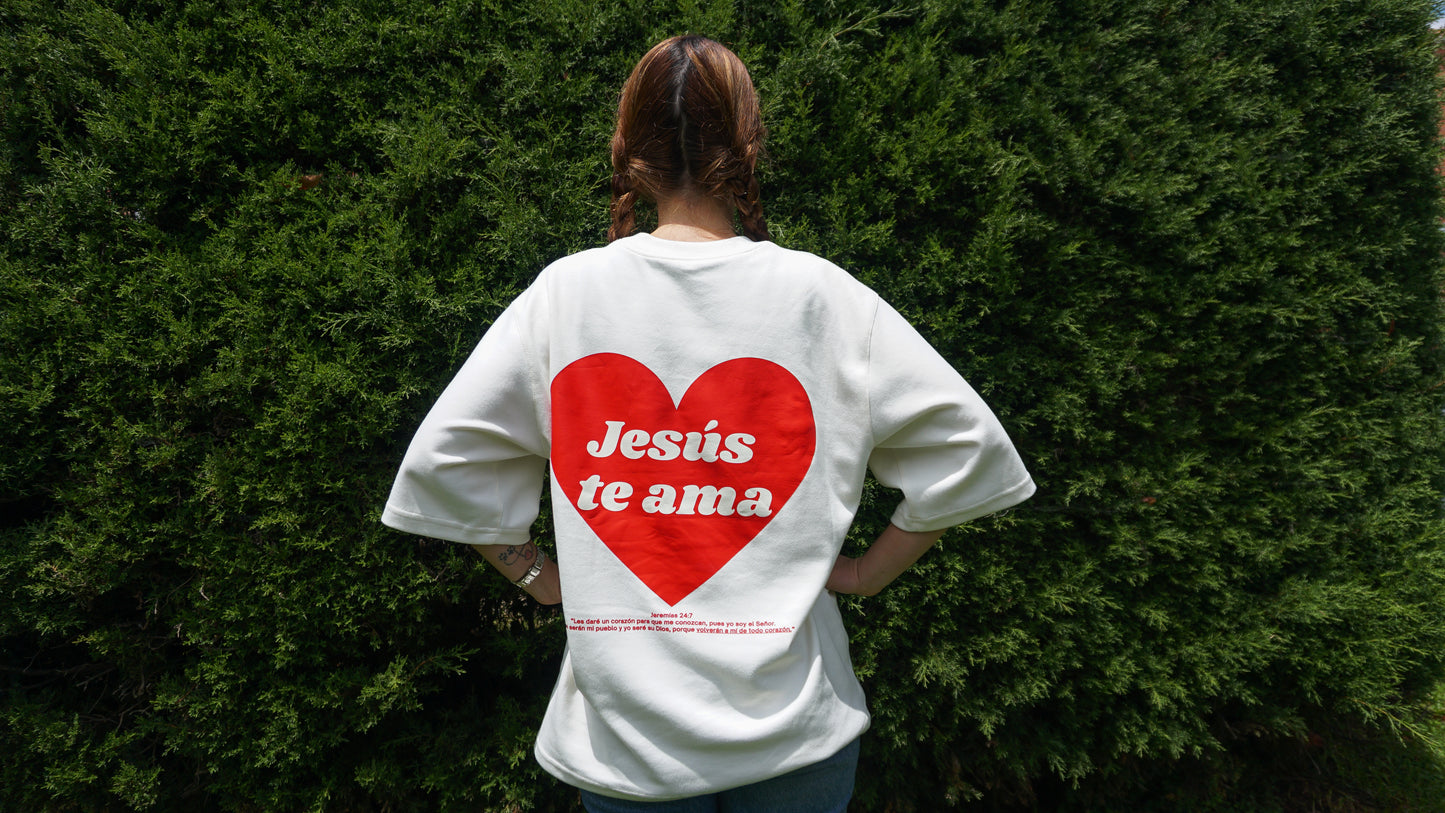 Camiseta Oversize - SPOILER (Jesús te ama - Entrega Inmediata)