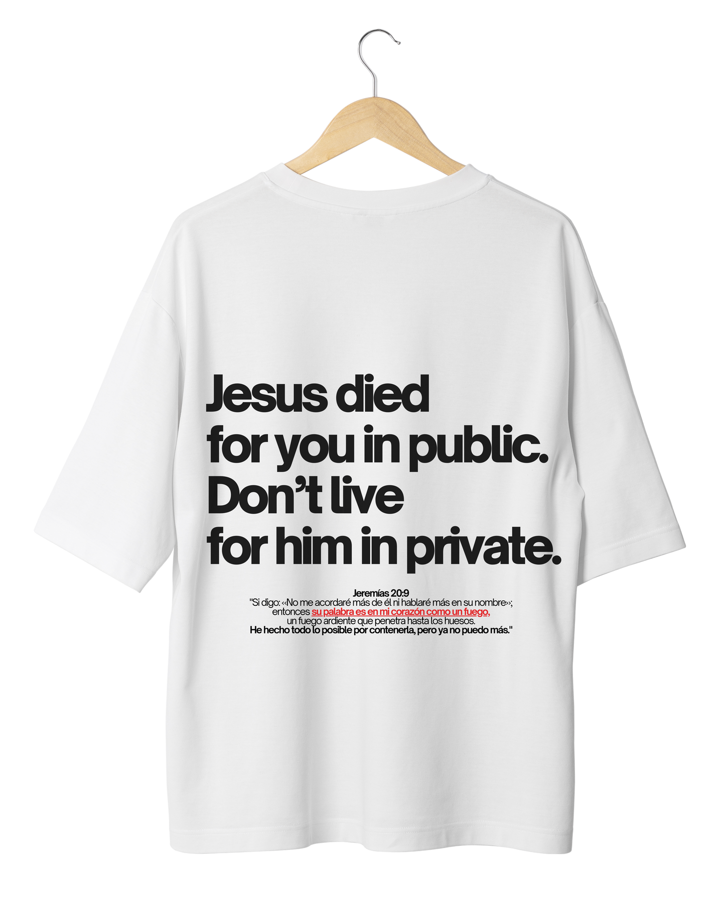 Camiseta Oversize - Jesus died 4U (Pre-Order)