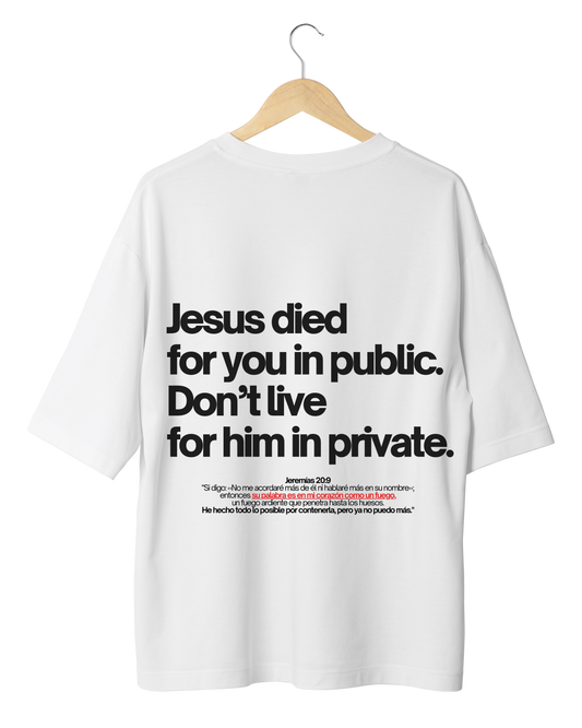 Camiseta Oversize - Jesus died 4U (Pre-Order)